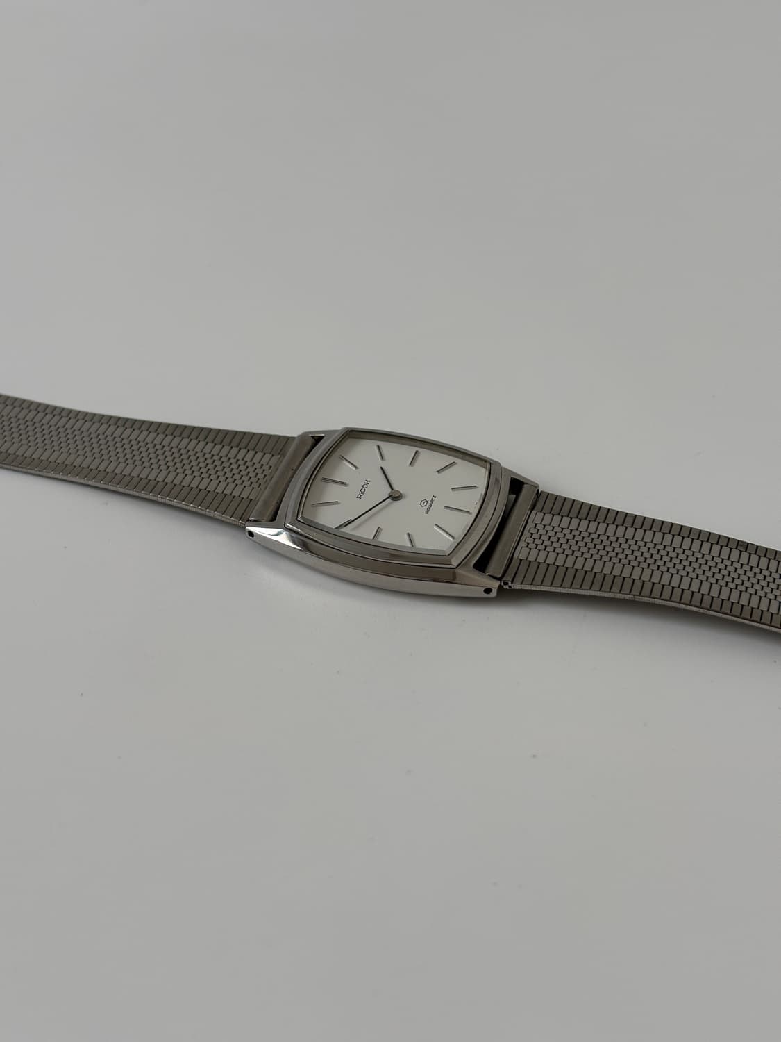 1980s White Dial Silver Square Riquartz 상품이미지6