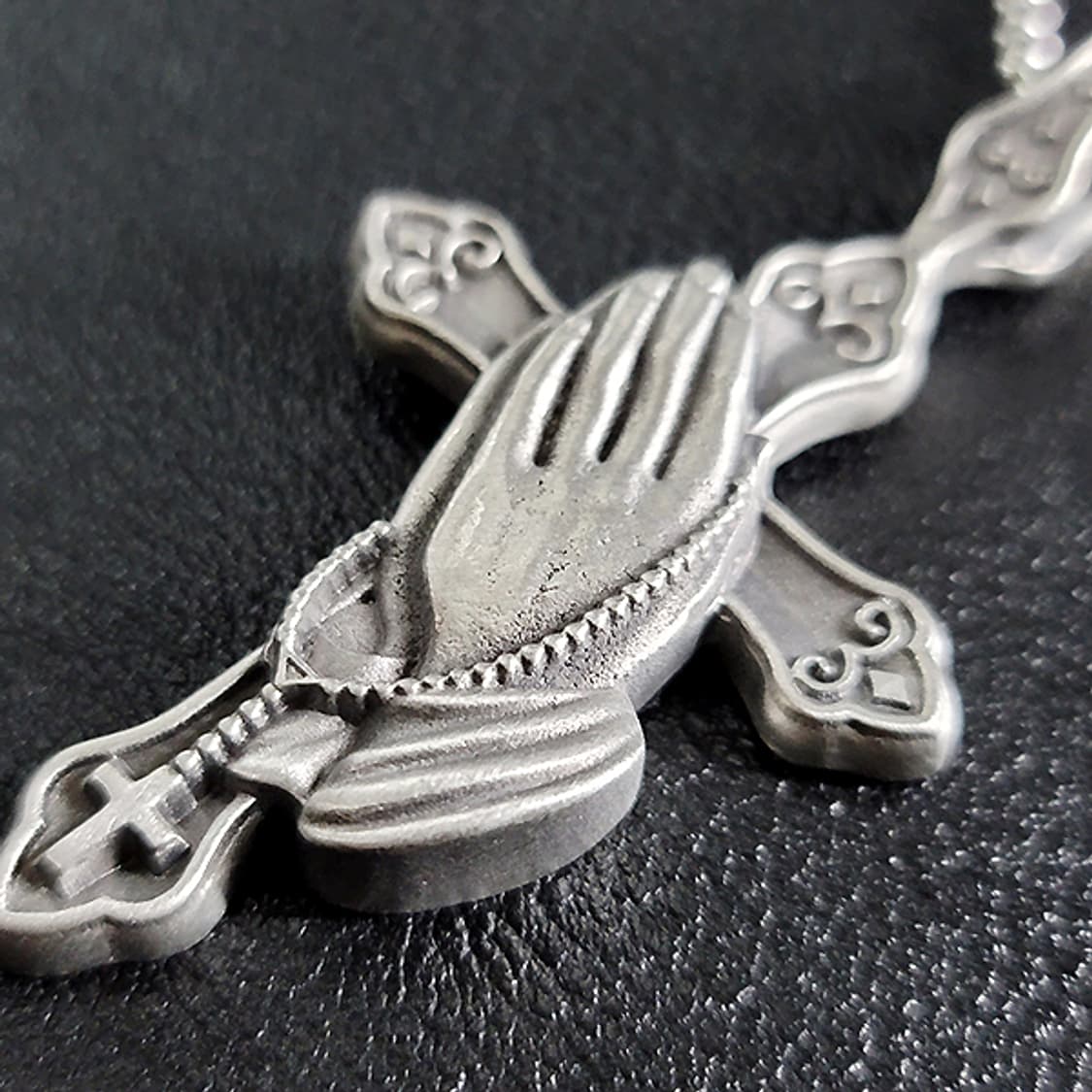 크리스찬 메시아 주석 천주교 기독교 펜던트 클래식 예수 남자 목걸이 상품이미지3