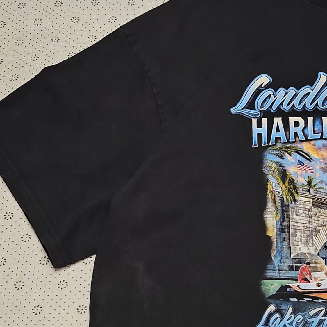 할리데이비슨 런던브릿지 프린팅 반팔 티셔츠 상품이미지4
