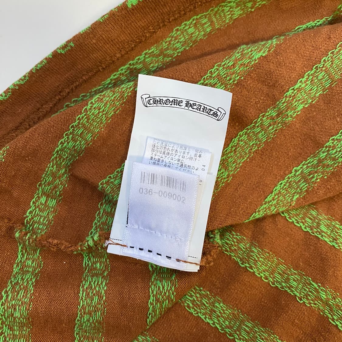 [M] 크롬하츠 매티보이 스트라이프 반팔 티셔츠 브라운 상품이미지9