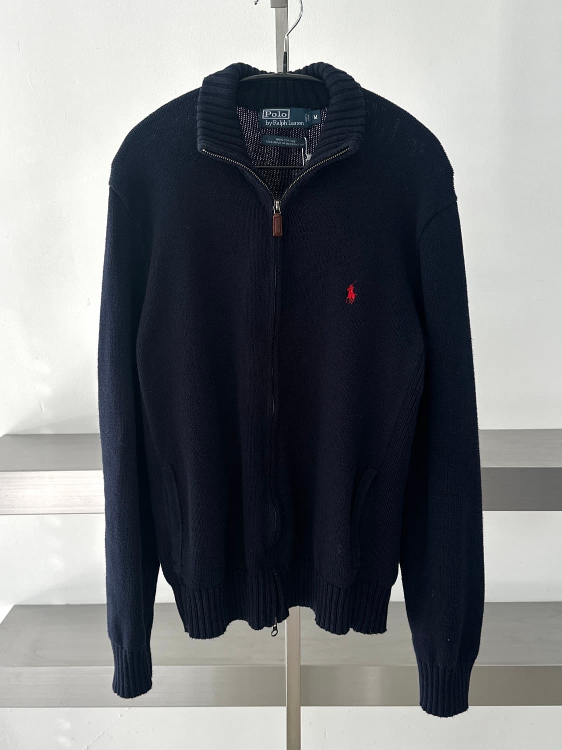 폴로 랄프로렌 네이비 코튼 니트집업  상품이미지3
