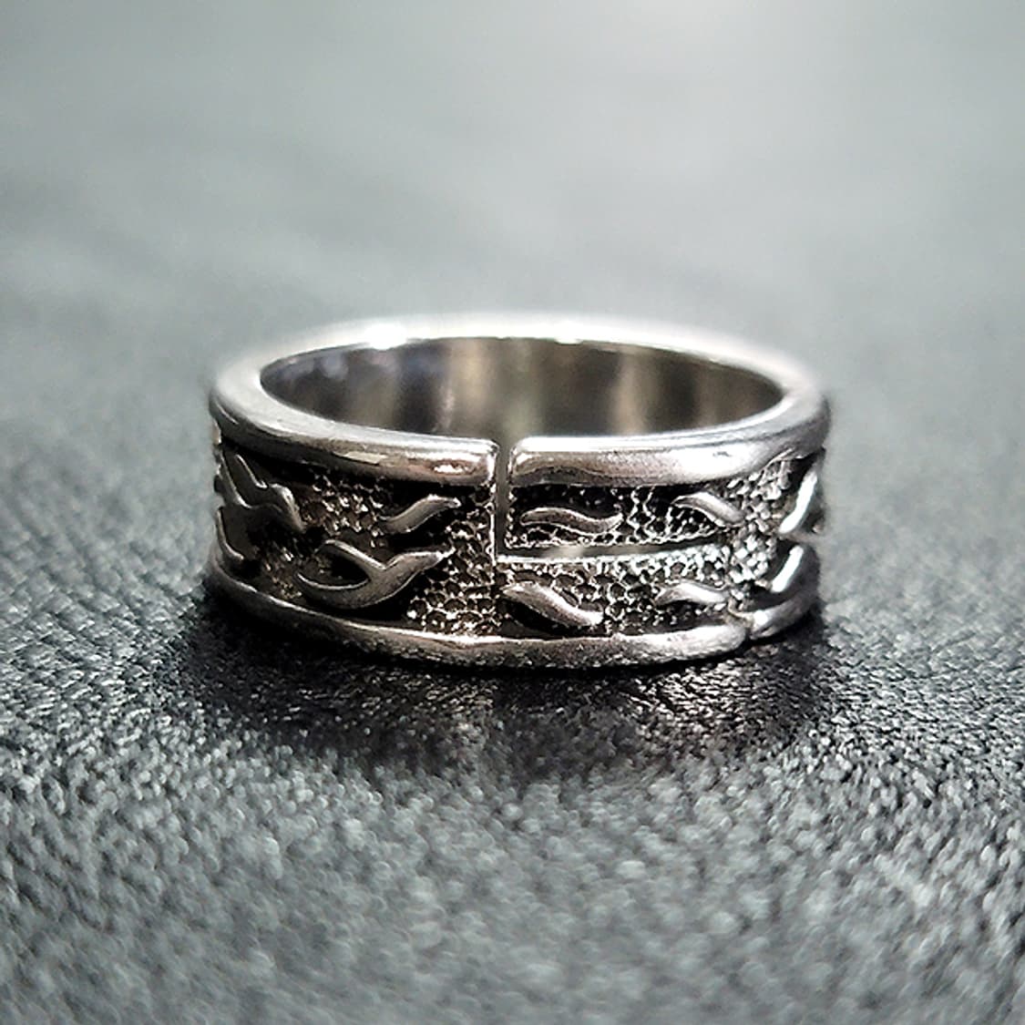 Serion 실버 남자 엔틱 빈티지 명품 고대 태양 반지 상품이미지4