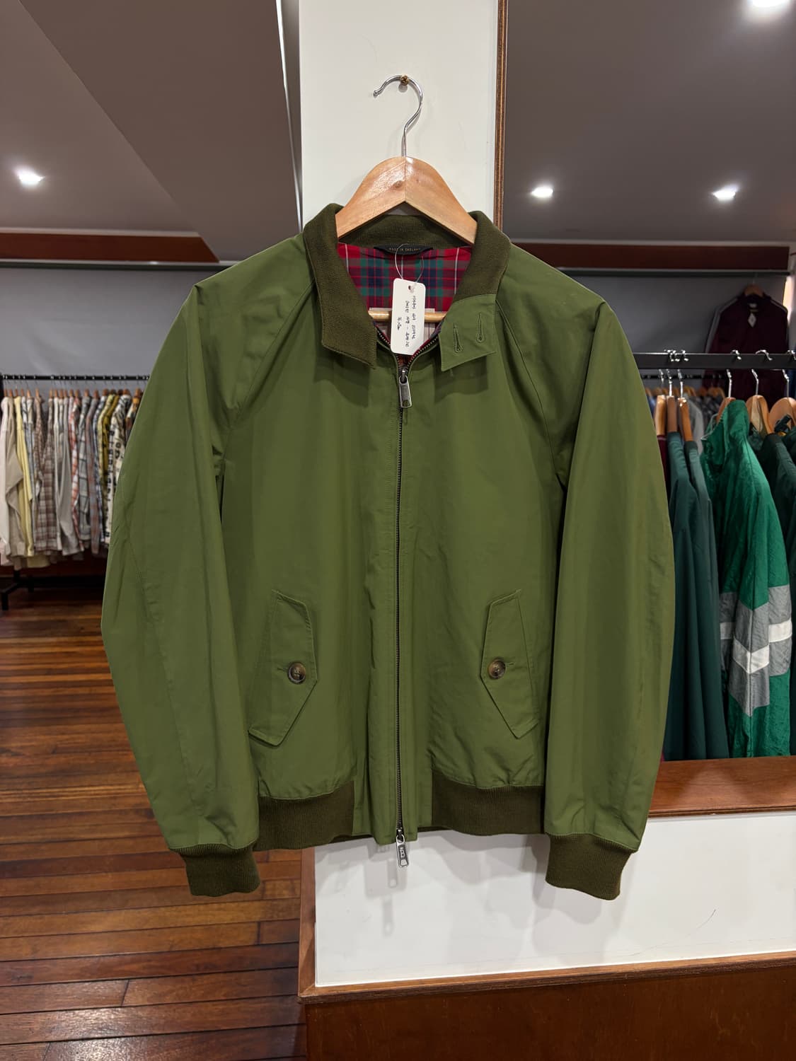 바라쿠타 G9 오리지널 헤링턴 자켓 올리브 그린 36 상품이미지1