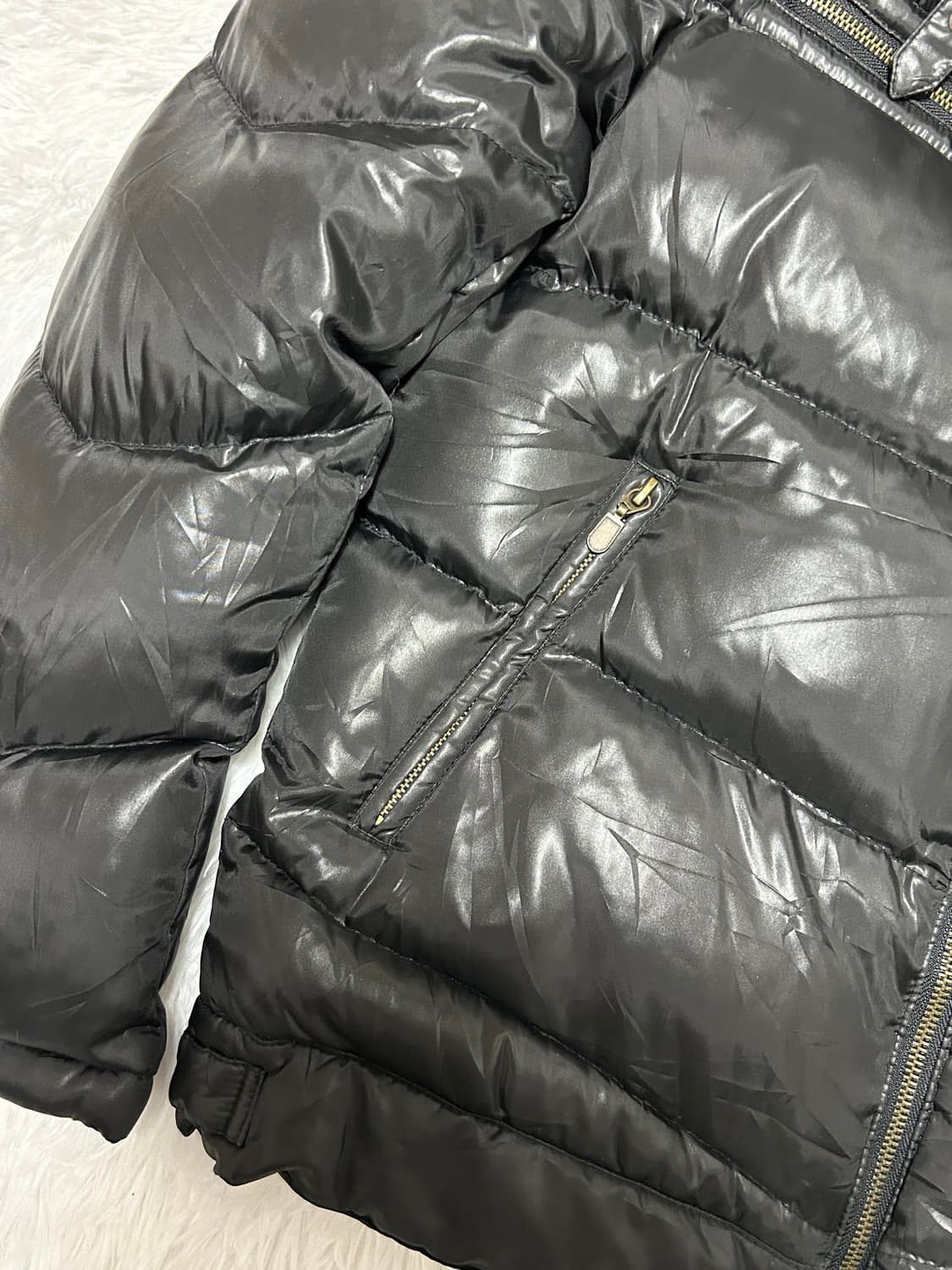 y2k buckle detailed glossy duck down 상품이미지2