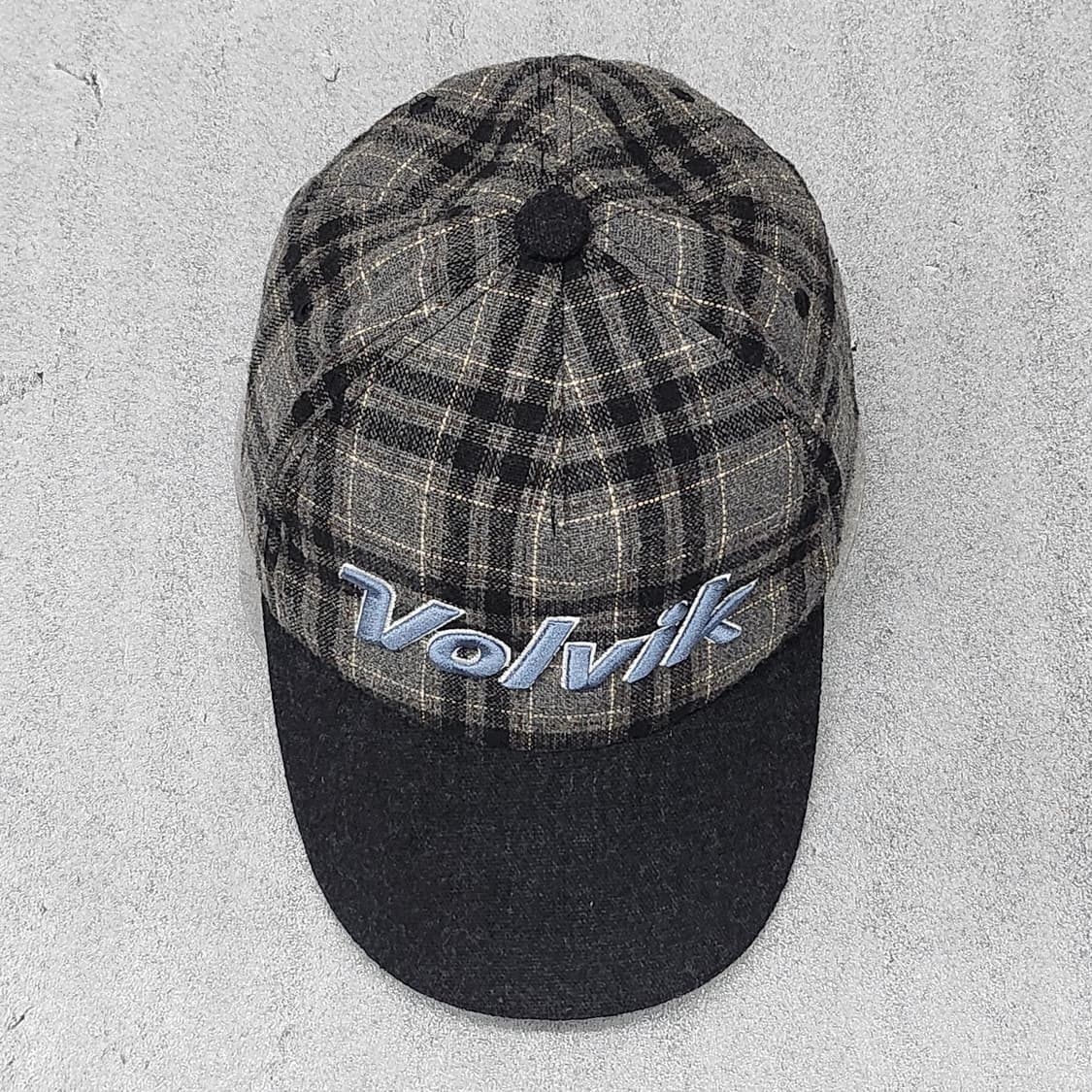 볼빅 정품 골프모자 울50% 체크패턴  프리 상품이미지1