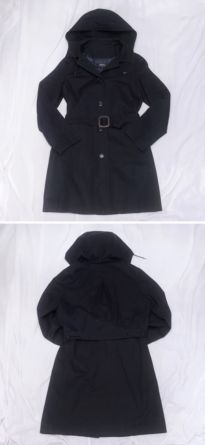 아페쎄 (A.P.C) 투웨이 후디드 트렌치코트 (XS / 85-90) 상품이미지2