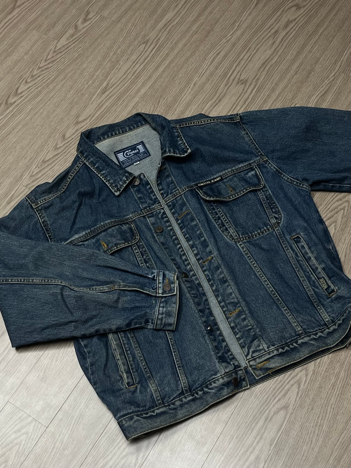 빈티지 데님 청자켓 상품이미지2