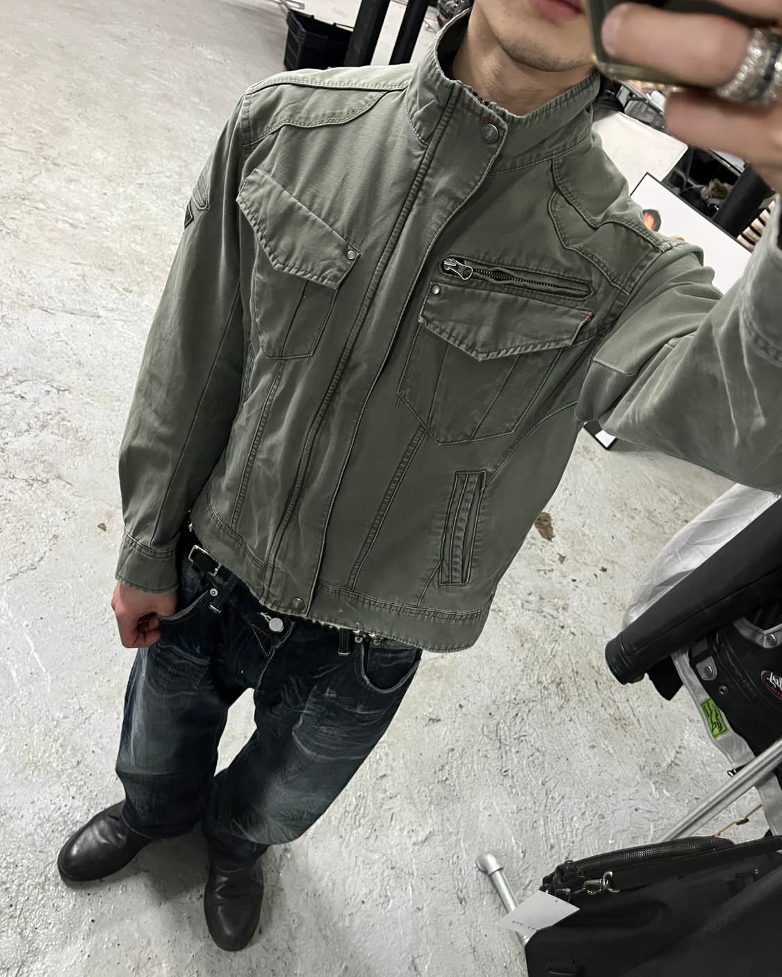 Xebec zip detail work jacket 상품이미지3