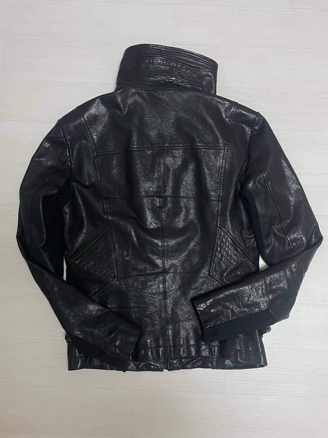 코데즈 컴바인 하이넥 레더자켓 (렘스킨) 상품이미지2