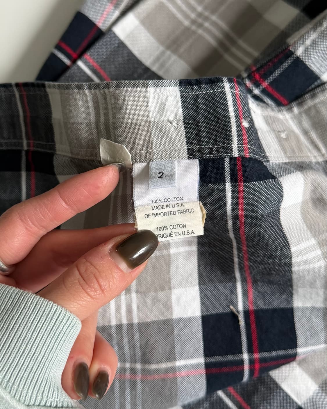 Thom Browne 톰브라운 옥스포드 체크 셔츠 made in U.S. 상품이미지10