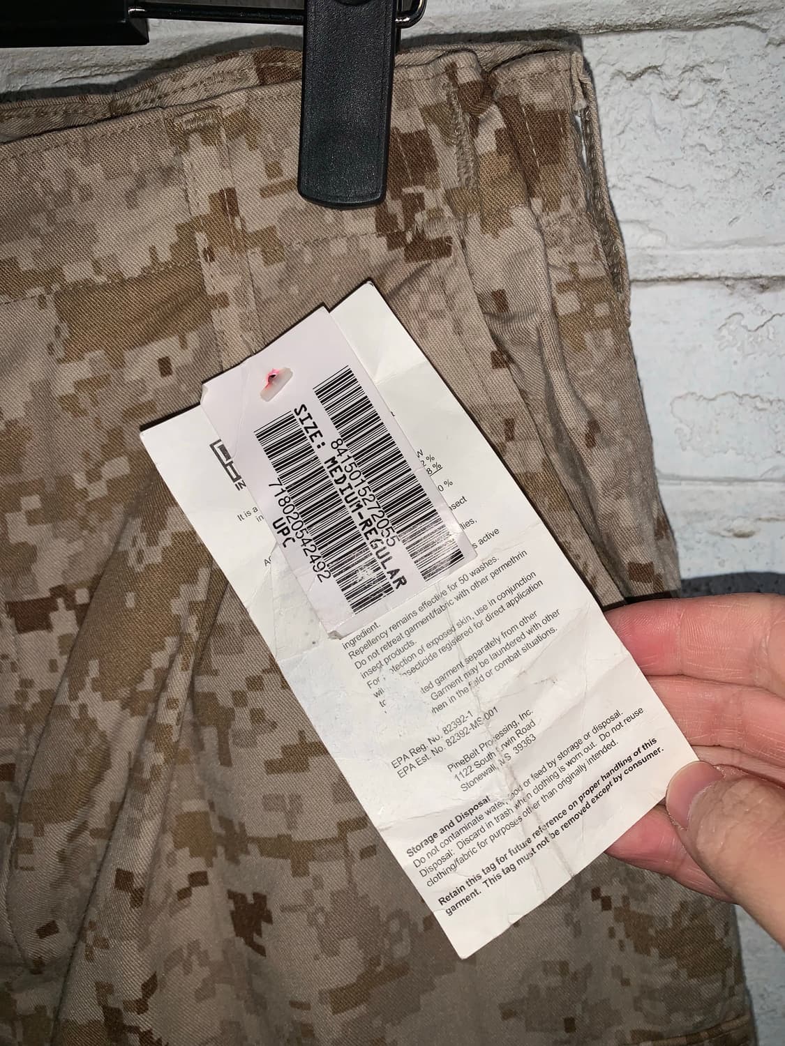 미해병 카모 필드 팬츠 M 데드스탁 상품이미지3