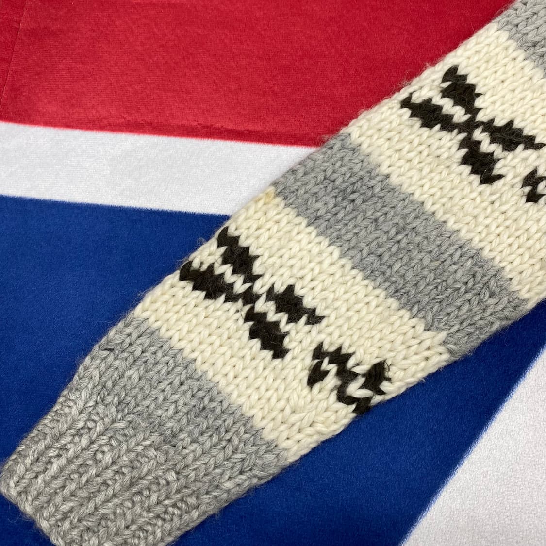 빈티지 헤비울 코위찬 실측S-M 상품이미지6