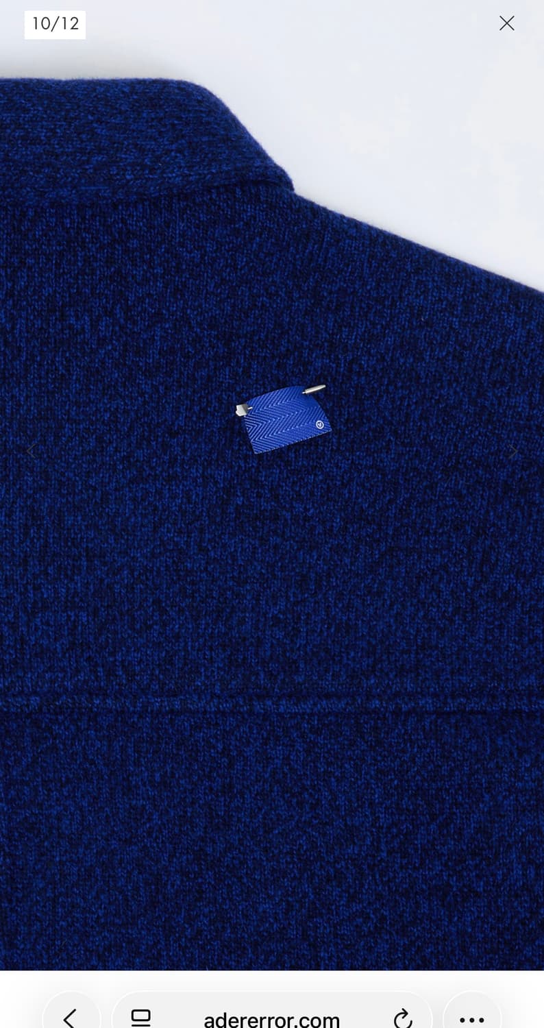 아더에러 가디건 자켓 블루 프로덕트 56 , L 사이즈 상품이미지2