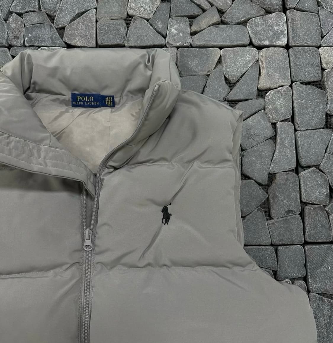 폴로 그레이 조끼 패딩 L 상품이미지3