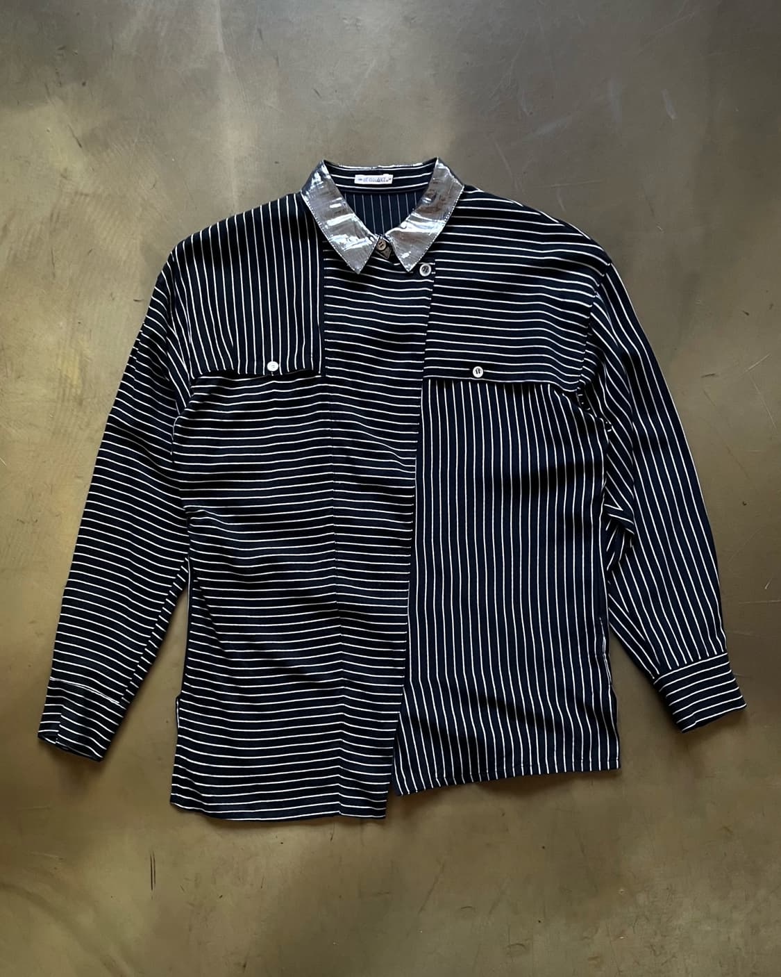 Japanese Vintage Gothic Stripe Shirt 상품이미지4
