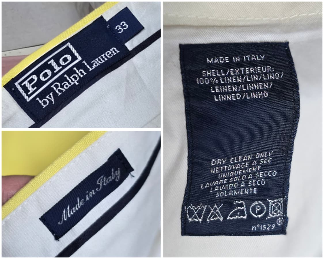 이태리 랄프로렌  린넨100%   바지/남33 상품이미지2