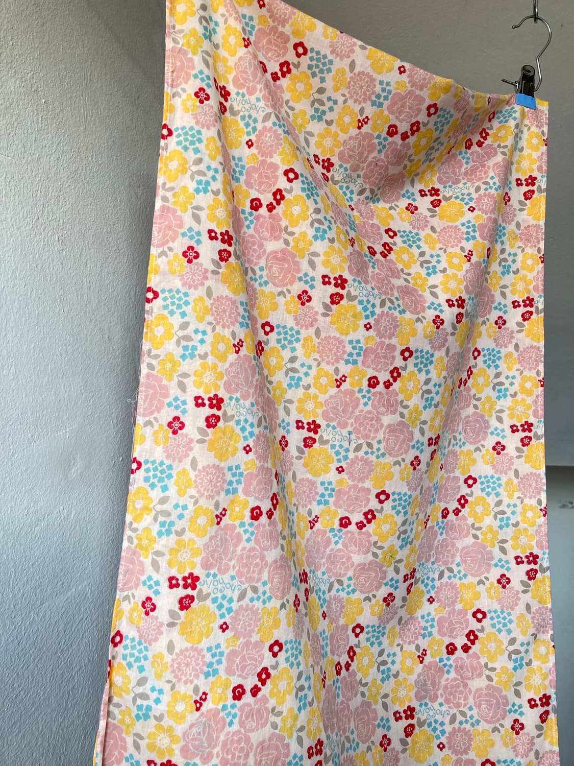 빈티지 핑크 플라워 패턴 머플러 상품이미지2