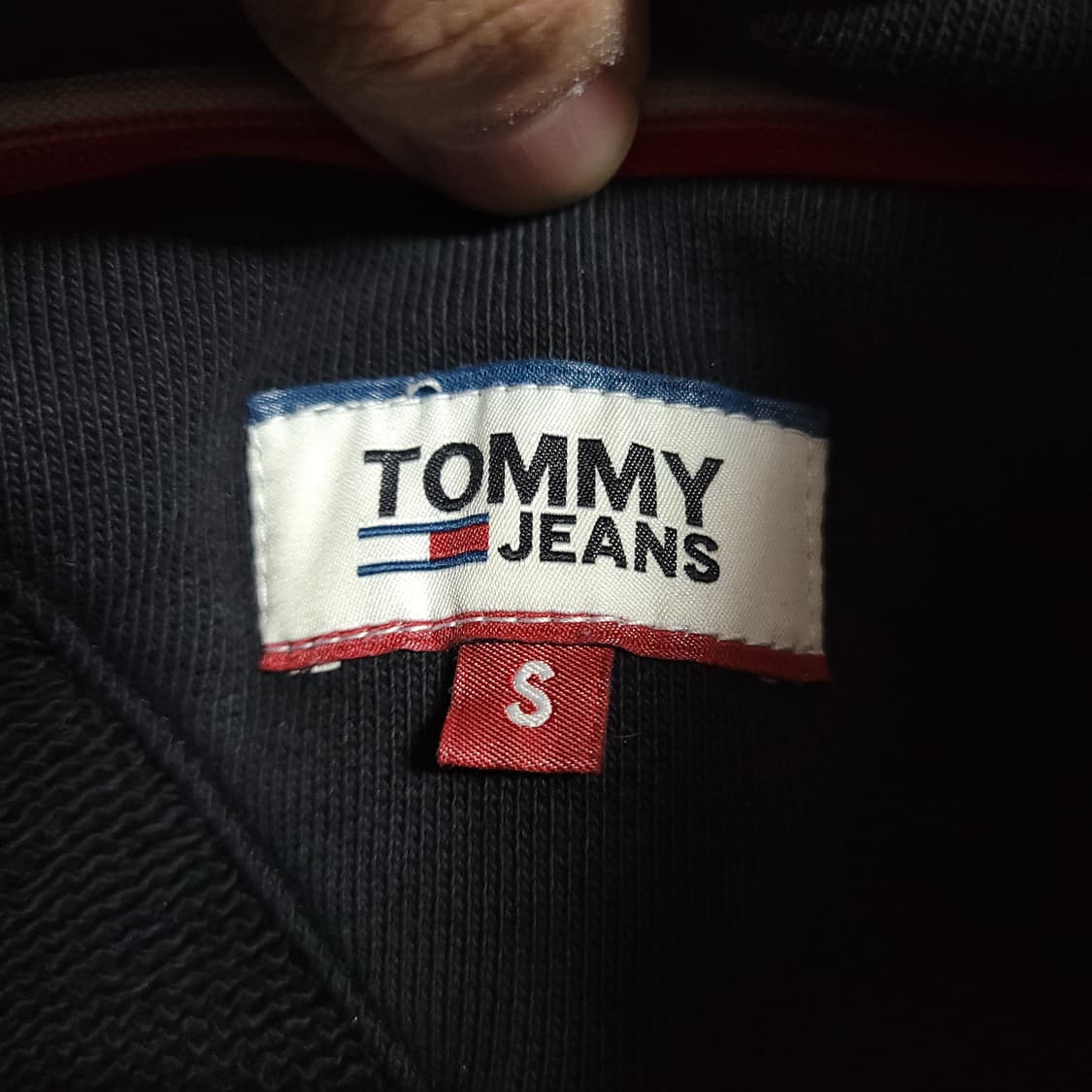 (S) TOMMY JEANS 타미진스 블랙 롱 후드 원피스 상품이미지2