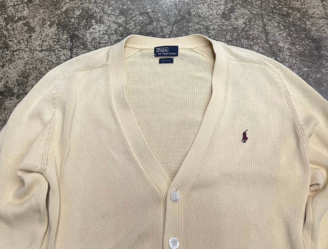 90s 폴로 랄프로렌 아이보리 가디건 상품이미지4