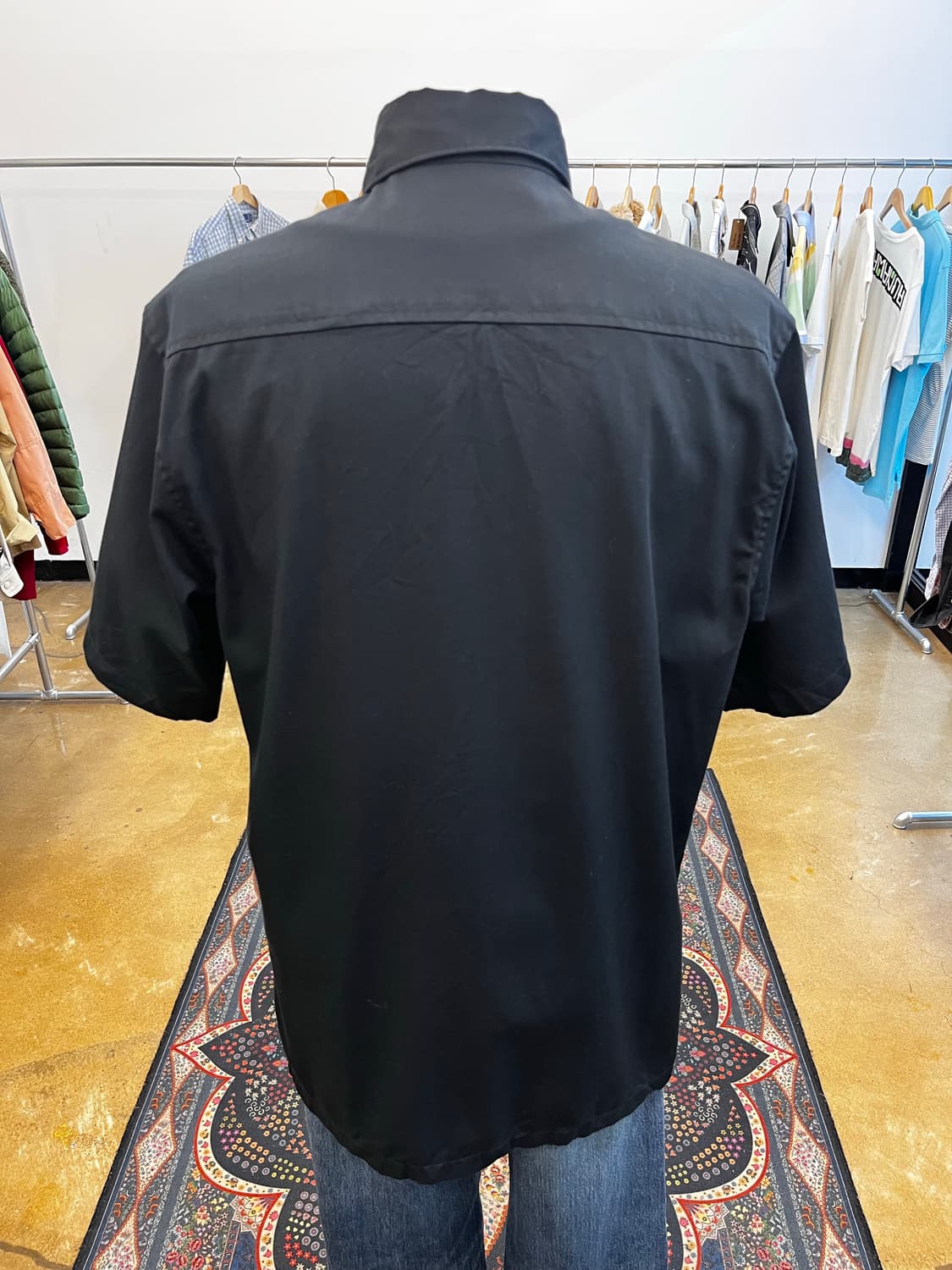 칼하트 더블 포켓 반팔 셔츠 블랙 상품이미지5