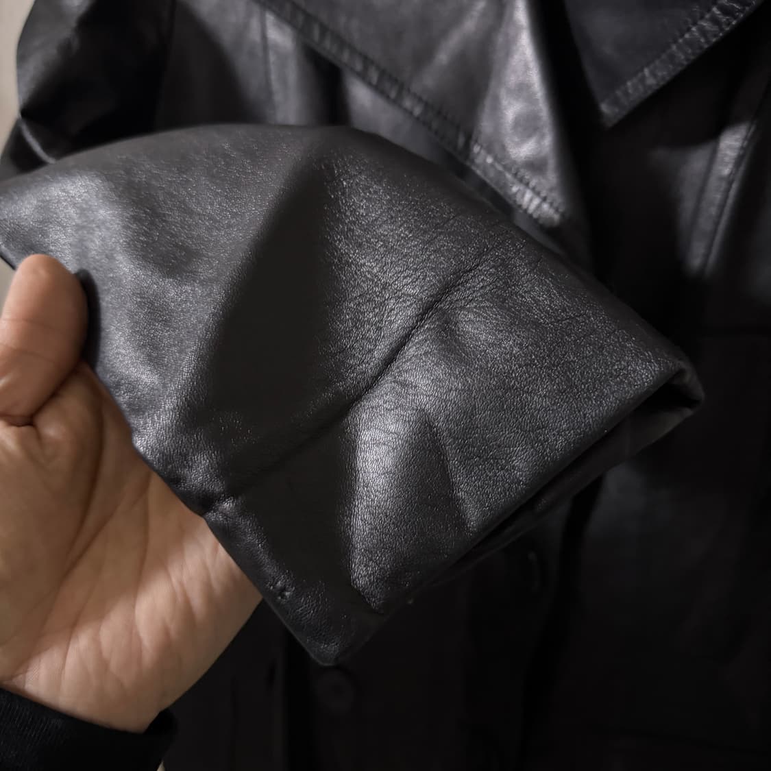 버버리 램스킨 트렌치 견장코트 USA4사이즈 (여성 55정도) 상품이미지3