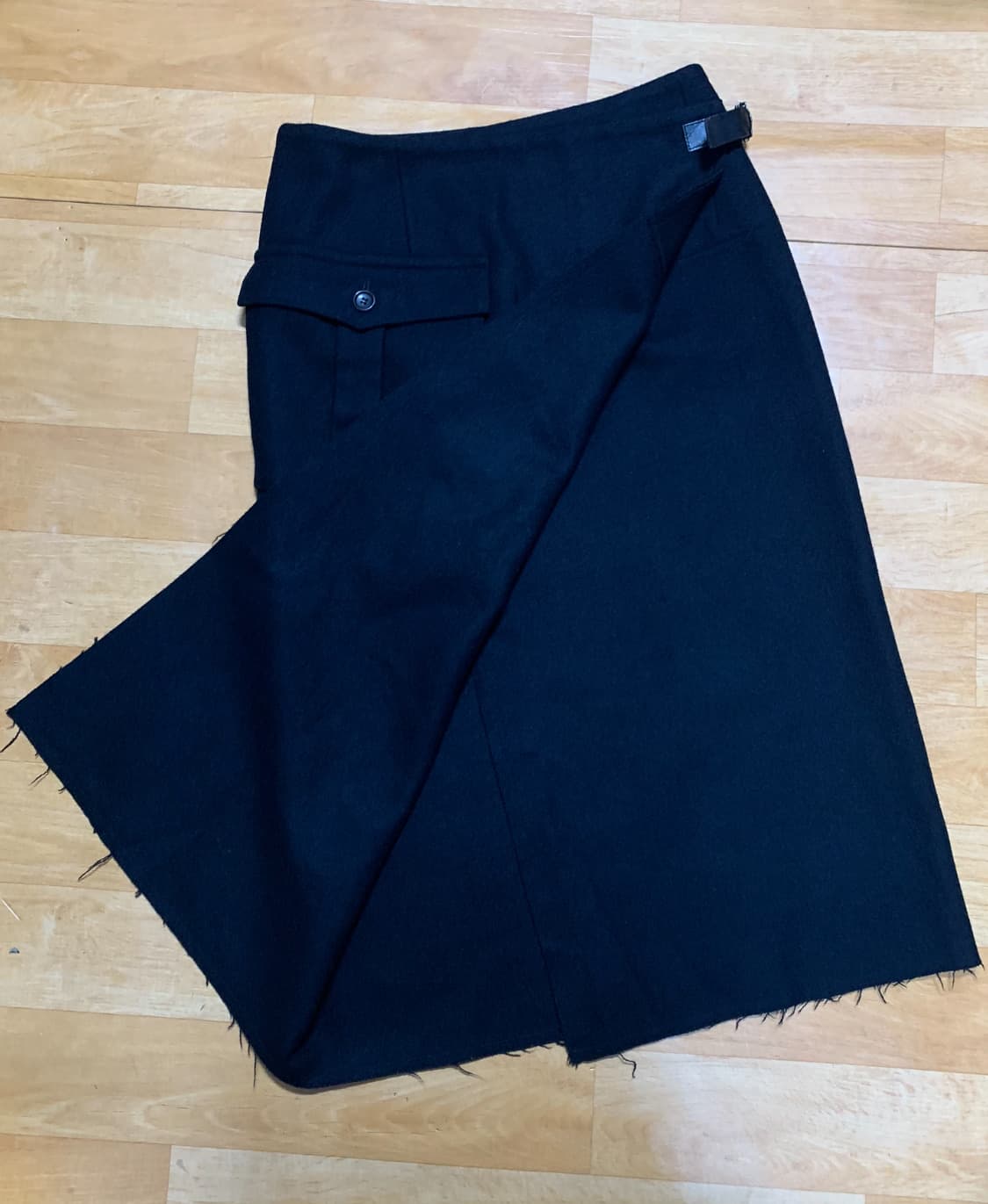 TRICOT by CDG 98/FW 스커트(울/나일론/디테일-레더) 상품이미지2