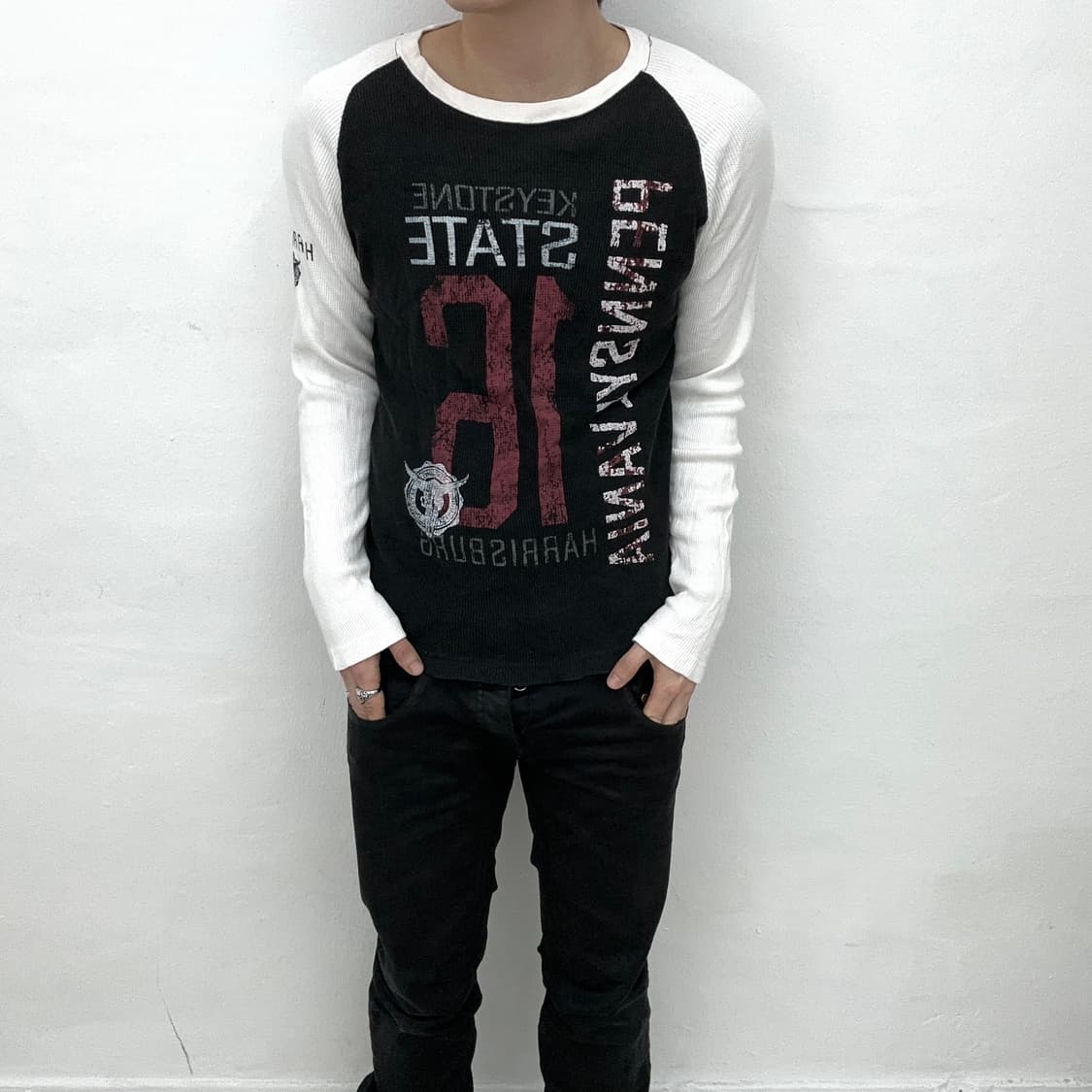 lettering nagrang knit sleeve  상품이미지2