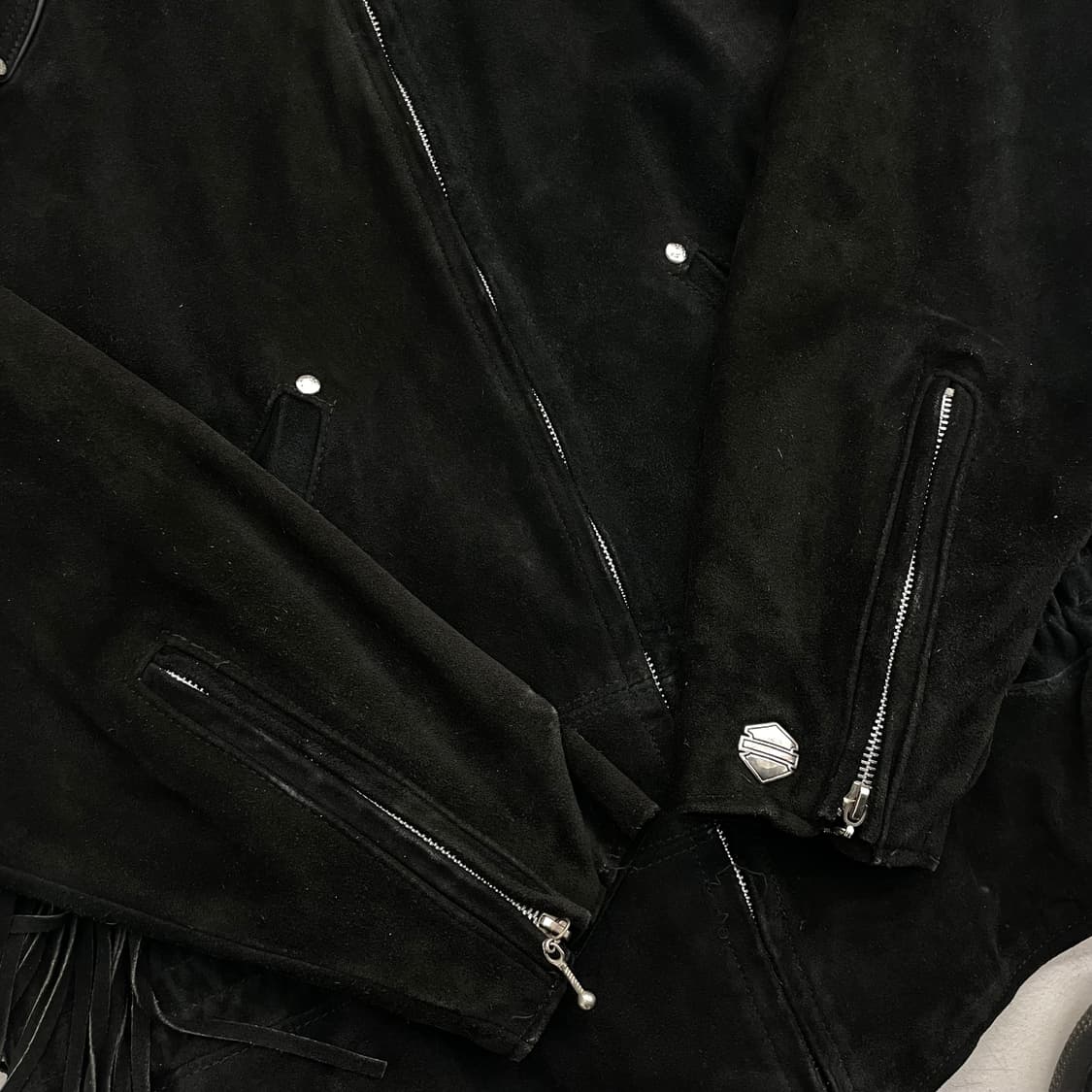 할리데이비슨 90s 프린지 에스닉 스웨이드 리얼레더 가죽자켓  상품이미지5