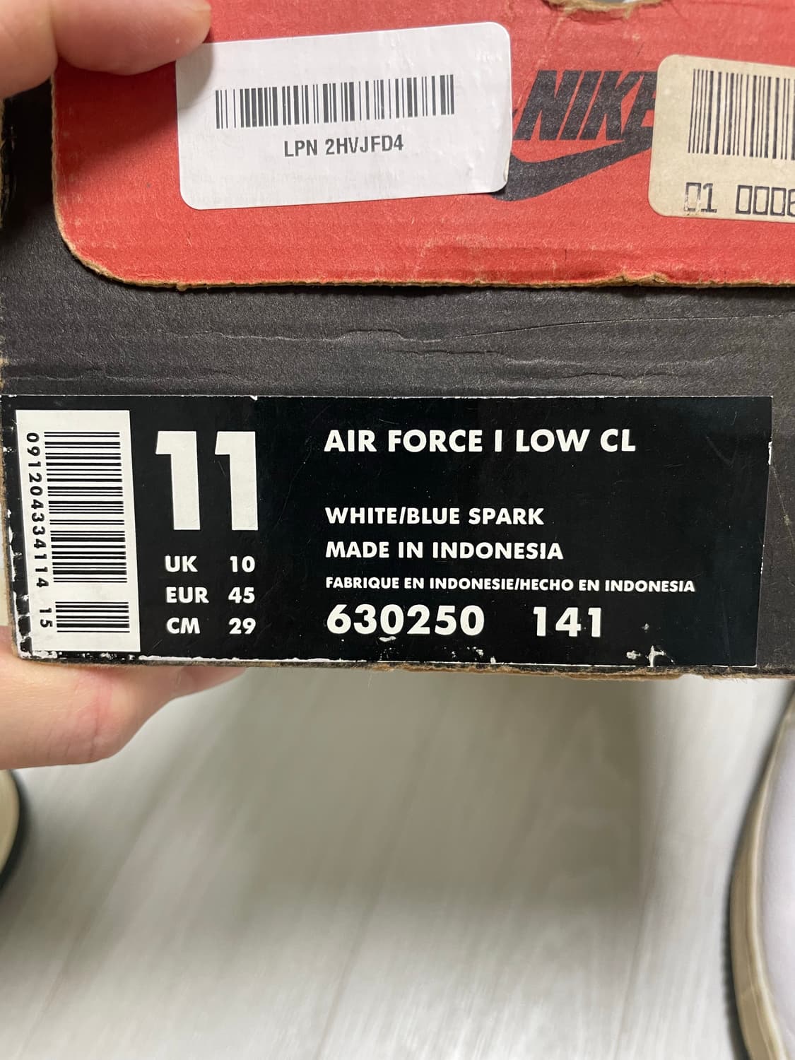 나이키 에어포스 올드포스 97년산 초레어 290 상품이미지10