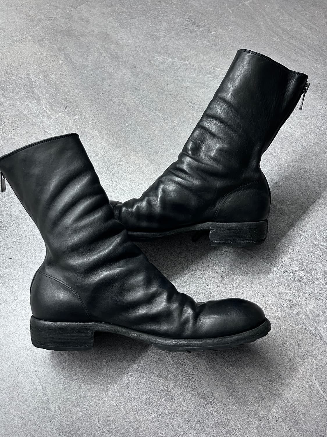 구이디 홀스 풀 그레인 백 지퍼 부츠 상품이미지3