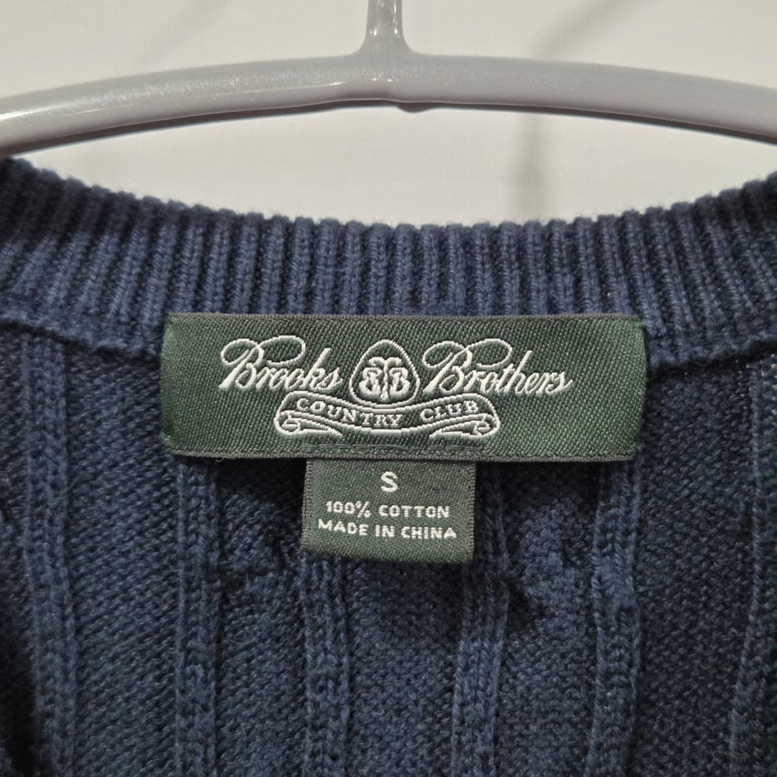 브룩스브라더스 케이블 니트 베스트 S 상품이미지2