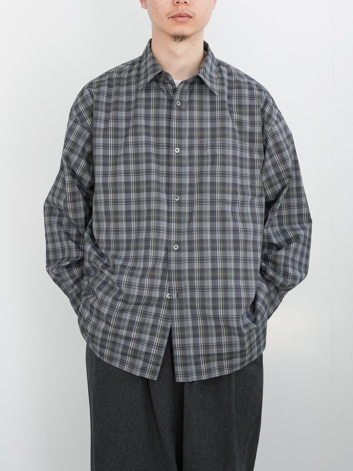 freshservice 프레쉬서비스 26SS 마드라스 셔츠 L 상품이미지4