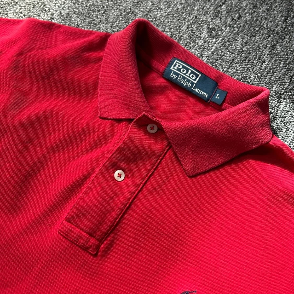 폴로 랄프로렌 레드 PK 카라티  상품이미지6