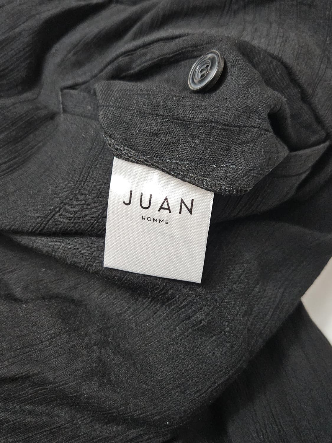 주앙옴므 클리크 실크 슬랙스 팬츠 블랙 M 상품이미지4