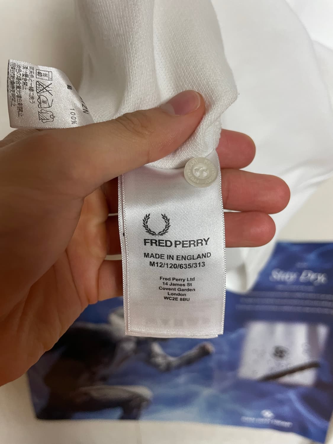 프레드페리 트윈팁 아이스마룬 상품이미지5