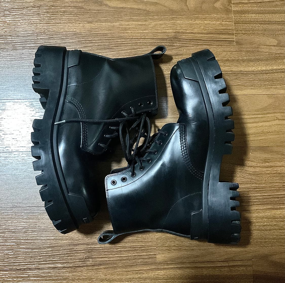 발렌시아가 스트라이크 레이스업 부츠 40 상품이미지1