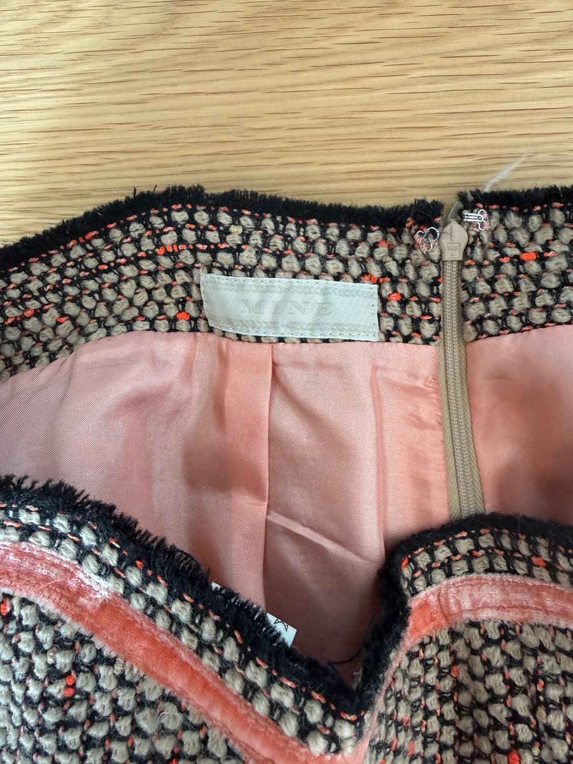 마인(MINE) 트위드 울 스커트 상품이미지6