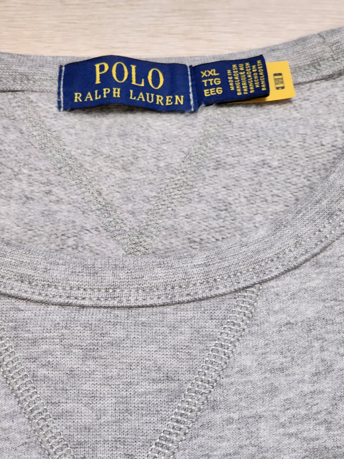 폴로 랄프로렌 RL 플리스 스웨트 셔츠 맨투맨 2XL 그레이 상품이미지3