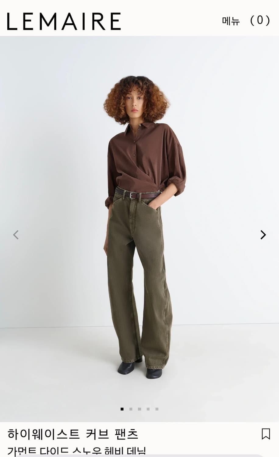 르메르 WOMEN High Waisted Curved Pants 상품이미지4