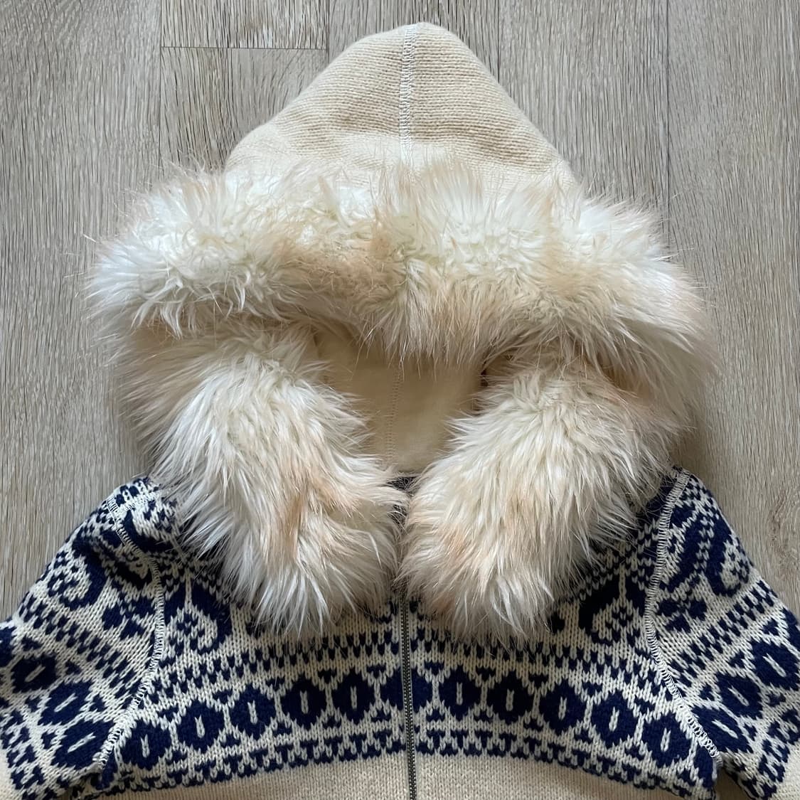 knit zip up hoodie 상품이미지4