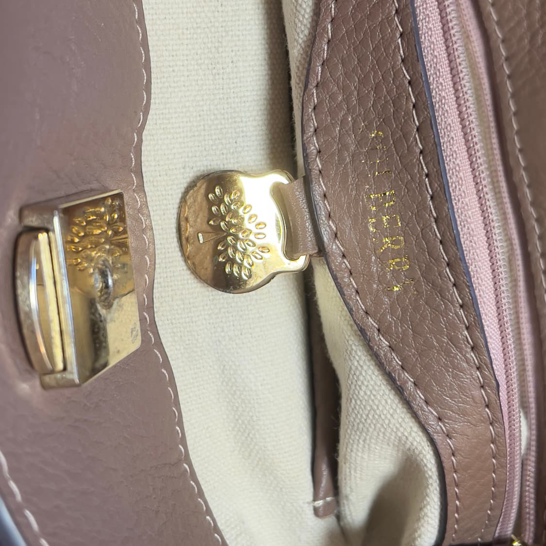 Mulberry 멀버리 leather cross bag brown 상품이미지4