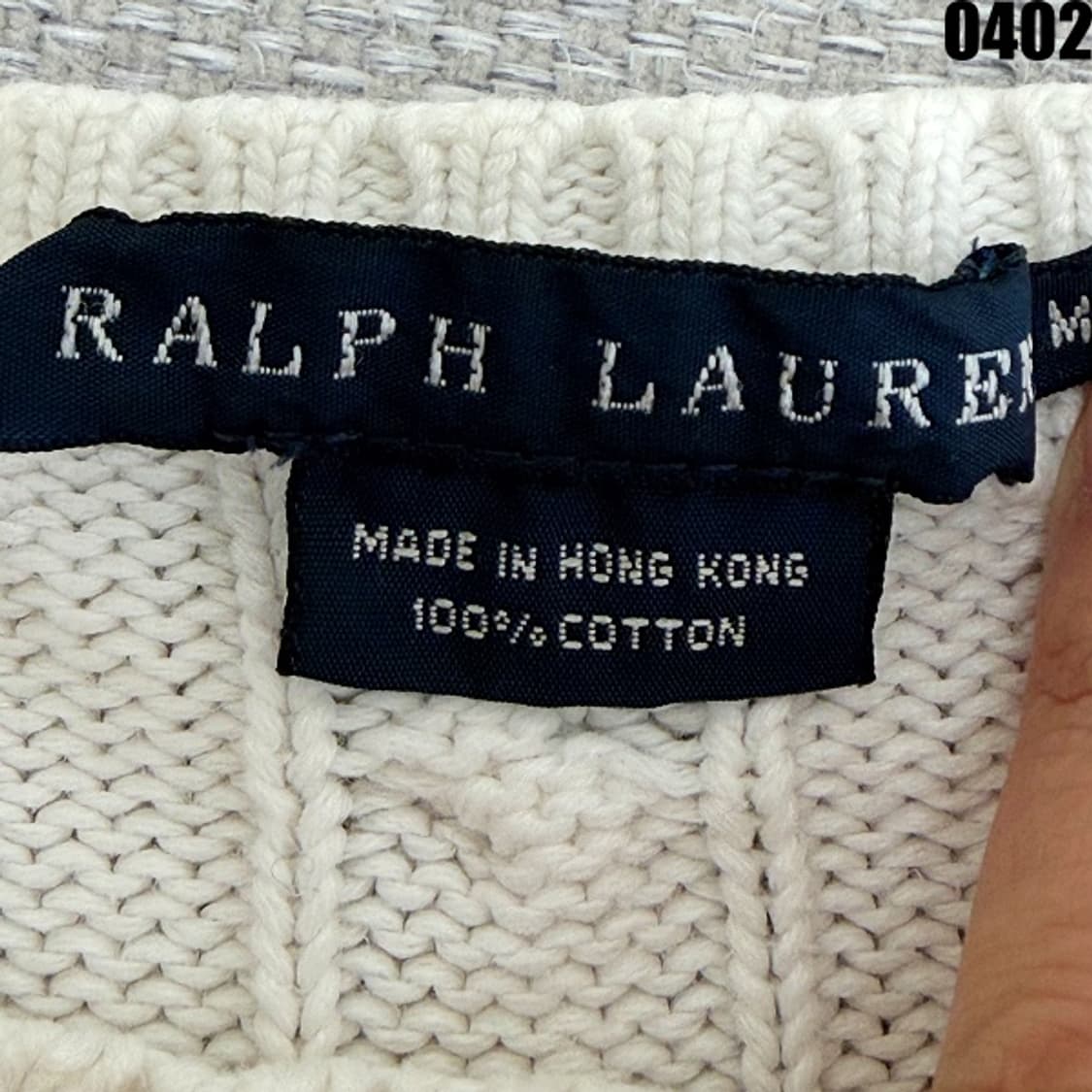 폴로 랄프로렌 케이블 니트 스웨터 M 0402 상품이미지4