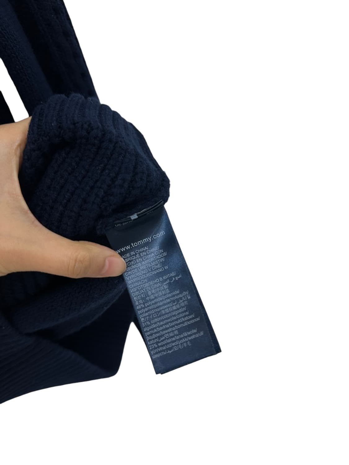 타미힐피거 울 폴라니트 네이비 (M) 상품이미지7