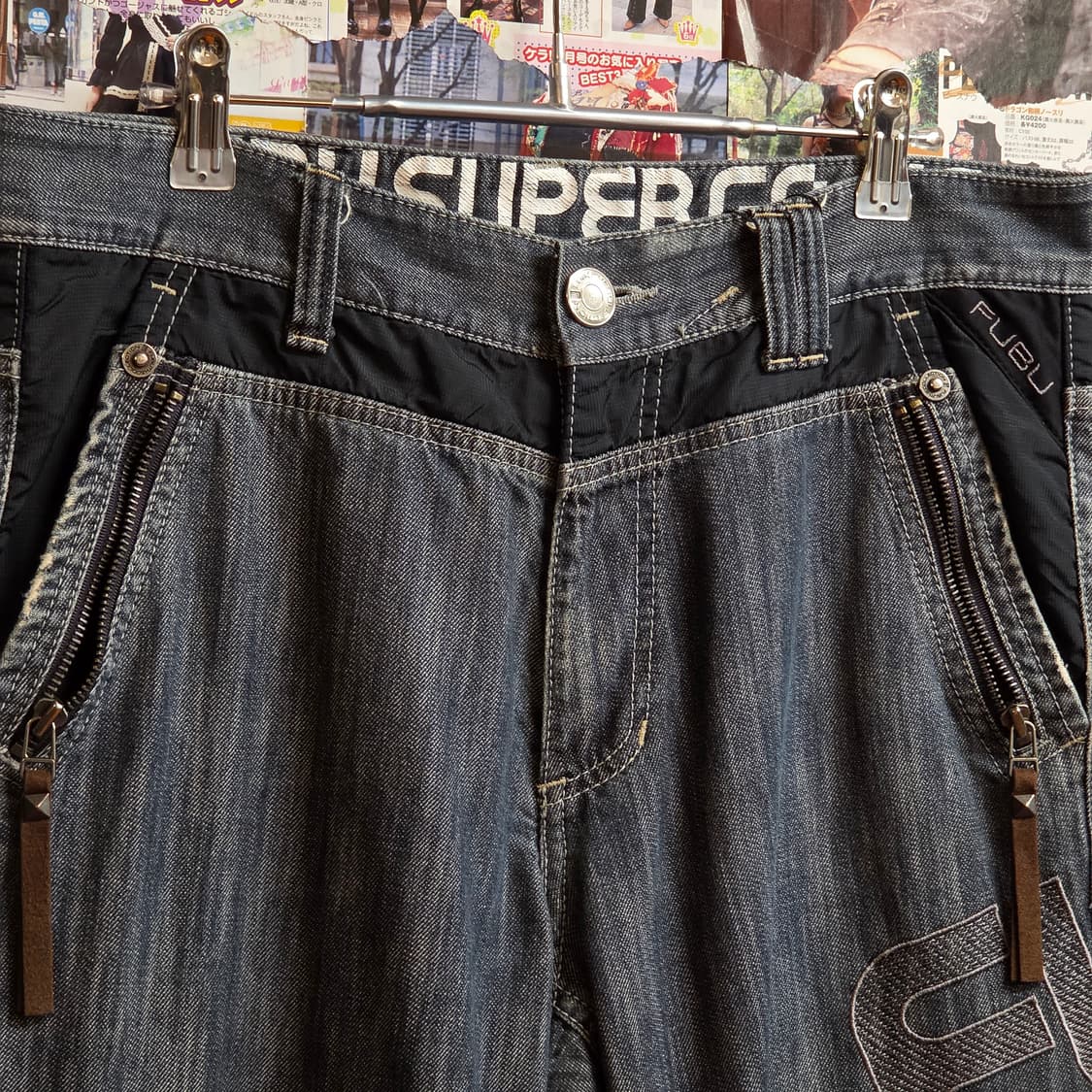 후부 카펜터 자수 데님 팬츠 상품이미지3