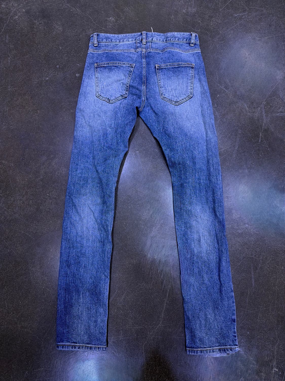 세인 슬림 스키니핏 빈티지 워싱 디스트로이드 데님팬츠 46 상품이미지2