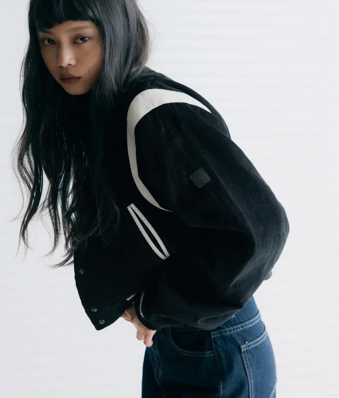 레더리 코듀로이 바시티 테디 자켓 상품이미지1