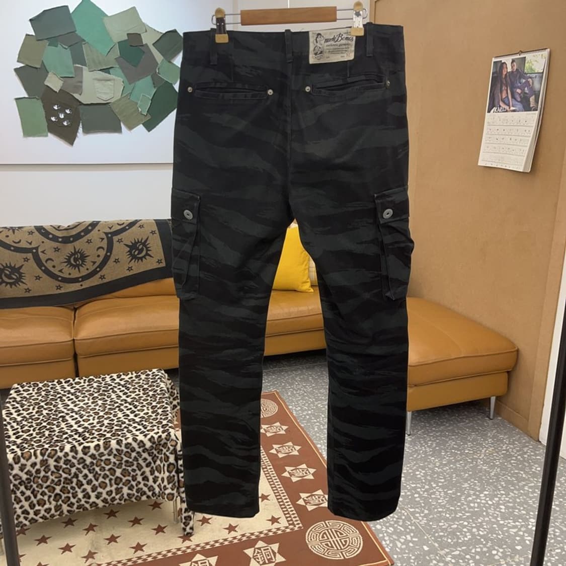 누드본즈 올드스쿨 스트릿 카모플라주 카고팬츠 M C09638 상품이미지4