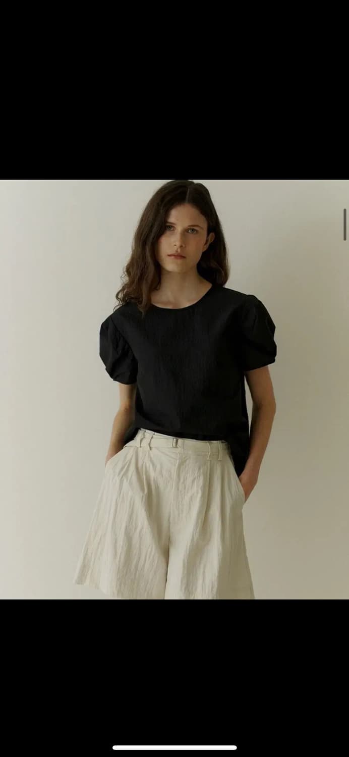 이슈넘버 2.99 ribbon top(블랙 스트라이프)블라우스 상품이미지1