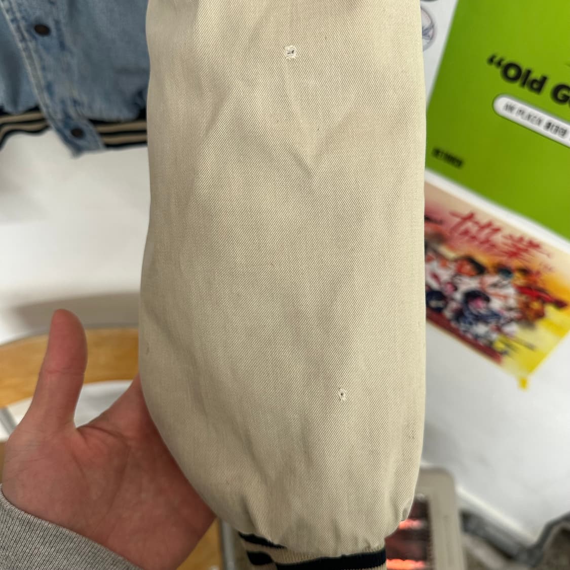 90‘s 디즈니 푸 데님 바시티자켓 상품이미지7