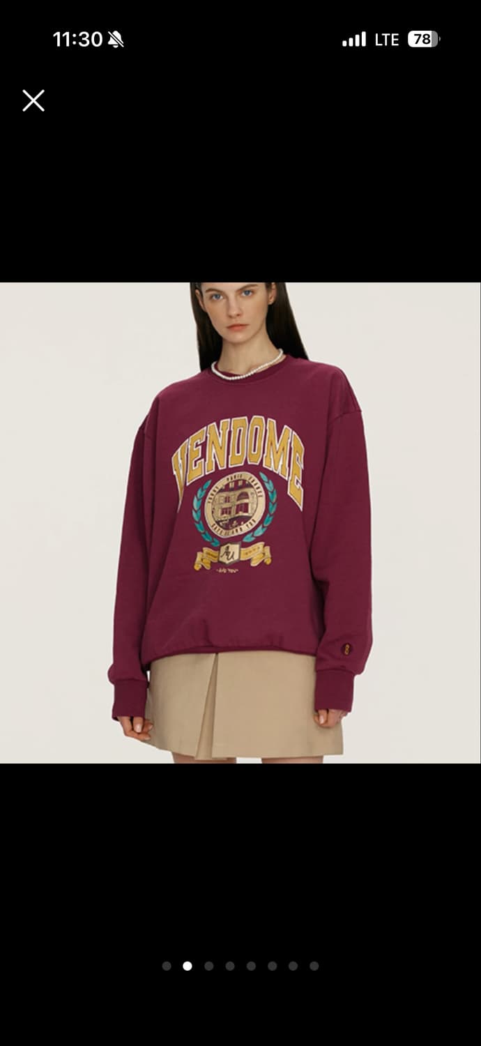 앤유 남녀공용 맨투맨 상품이미지2